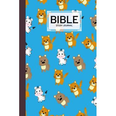 Imagem de Bible Study Journal: Bible Study Journal Cute Cat Cover, SOAP Sermon Notes Journal | Design by Hans Dieter Bartels | 120 Pages, Size 6" x 9"