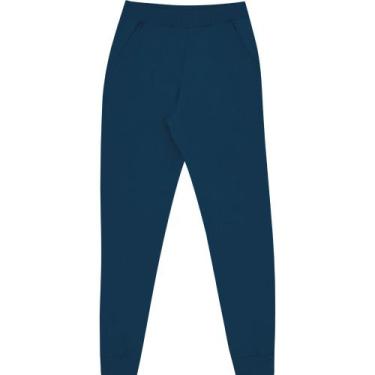 Imagem de Calça Moletom Infantil Menina Pulla Bulla Ref. 49712, Azul marinho, 8