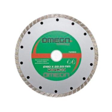 Imagem de Disco Corte Diamantado 7 Pol 180mm Esmerilhadeira - OMEGA, Turbo
