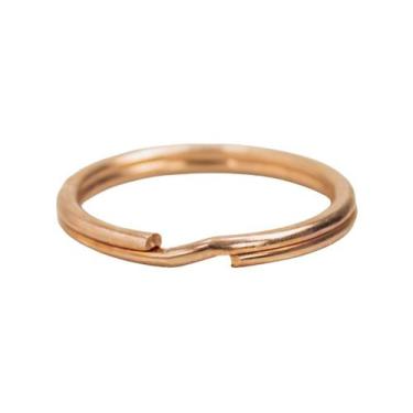 Imagem de Argolas 23mm Rose Gold Para Chaveiros Resistente Sem Corrente 100 Unid