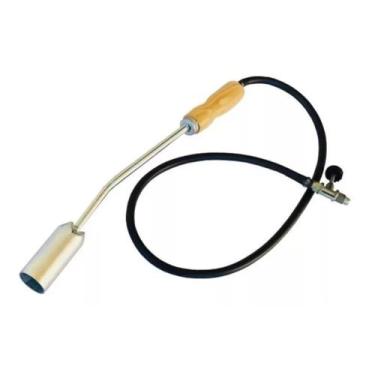 Imagem de Maçarico Lança Chamas Gás Botijão 13kg Curto 1 registro (72A2) - Cabra