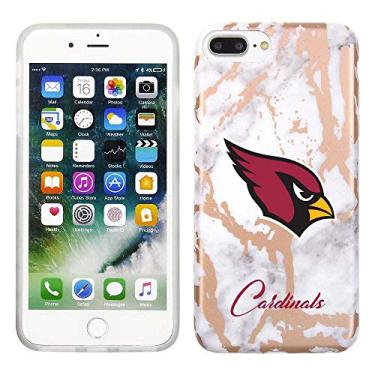 Imagem de Prime Brands Group Capa de celular para Apple iPhone 8 Plus/7 Plus/6S Plus - Branco/Ouro rosa - Licenciado pela NFL Arizona Cardinals