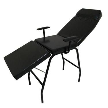 Imagem de Maca Topázio Preta 3 Posições com Braço Hatten