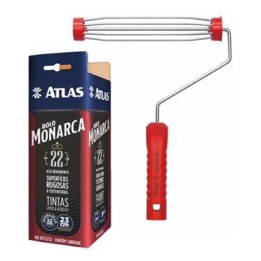 Imagem de Rolo de pintura paredes rugosas textura monarca de la sintetica 22mm +