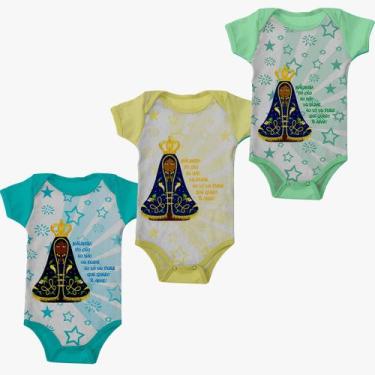 Imagem de Body Bebe Três Peças Kit Menino Mãezinha Do Céu Lançamento - FC Moda C