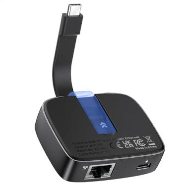 Imagem de Cable Matters Adaptador portátil USB C para Ethernet de 2,5 Gigabit com carregamento de 100 W, (adaptador Ethernet de 2,5 g para USB C) – Compatível com portas Thunderbolt 4, para MacBook Pro, iPad