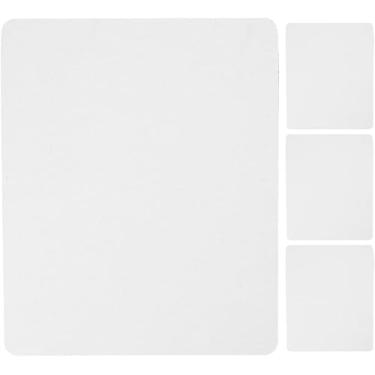 Imagem de 1 tapete de rato branco de sublimação em branco retangulares peças de prensa a calor e acessórios para transferência de calor impressão artesanato mouse pads e descansos de pulso, acessórios de mesa e