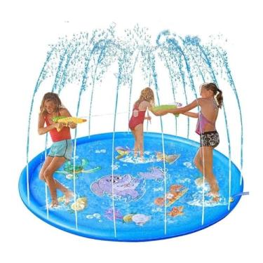 Imagem de Splash Pad Sprinkler Esteira 170cm Piscina Inflável Infantil com Chafariz