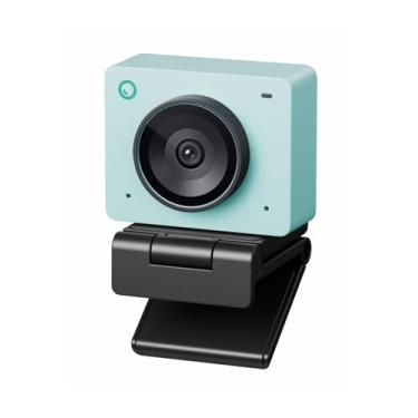 Imagem de OBSBOT Meet 2-4K Webcam para PC com Sensor de 1/2”, Enquadramento e Foco Automático AI, Modo Beleza, Leve, HDR, Webcam com Microfone, 60 FPS, Web cam para Streaming, Reuniões, Jogos, etc(Verde Aurora)