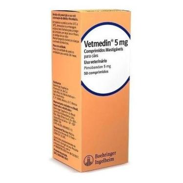 Imagem de Vetmedin 5 Mg Para Cães - 50 Comprimidos Mastigáveis