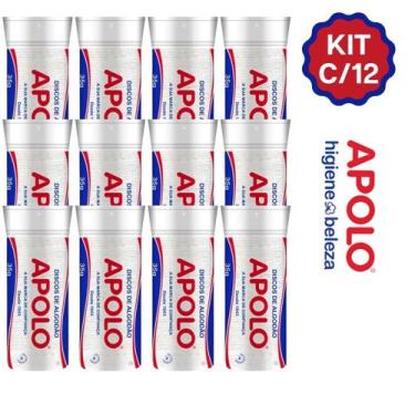 Imagem de Algodao Disco Apolo 35g Limpeza Facial Maquiagem Manicure Pedicure - K