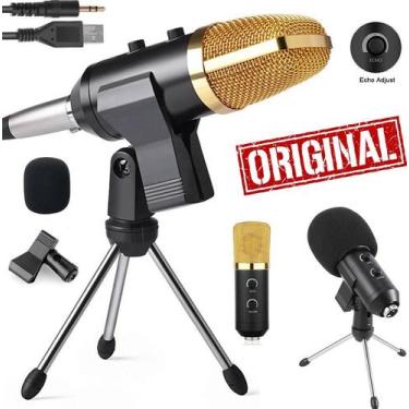 Imagem de Microfone Condensador Cardióide Omnidirecional Usb Profissional Gravaç