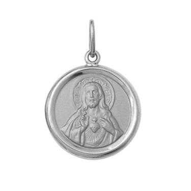 Imagem de Pingente Redondo Medio 2,6cm Ouro Maciço 18k FDMR2-K430 (22 Santos) - 