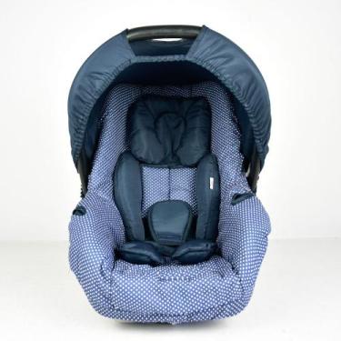 Imagem de Kit capa de bebê conforto e redutor - poá marinho - ALAN PIERRE BABY