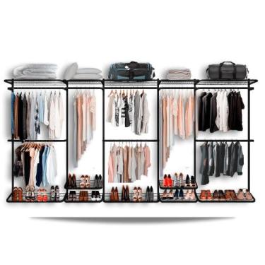 Imagem de Closet Aramado - Linear CLR371 - 4,00 - Smart Black - Casa Expressa