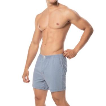 Imagem de Cueca Samba Canção 100% Algodão Abertura Frontal Cós Elástico Keeper 1