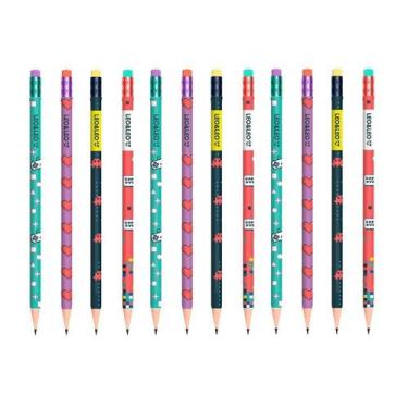 Imagem de Lápis Preto Grafite HB Com Borracha Leo&Leo Estampado Divertido Decora