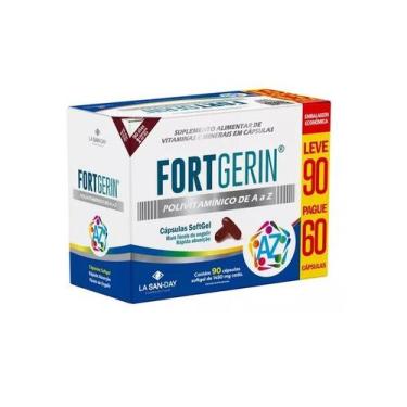 Imagem de Polivitamínico FortGerin A-Z 90 Caps Soft Gel - La San-Day