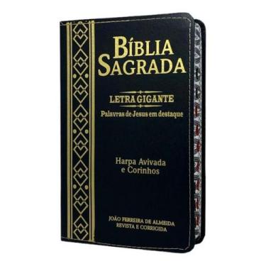 Imagem de Bíblia Pentecostal Assembleia De Deus Bola Harpa Coros Letra Gigante E