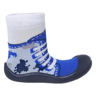 Imagem de Meia com Sola Antiderrapante Infantil Bebes Primeiros Passos - HB Moda