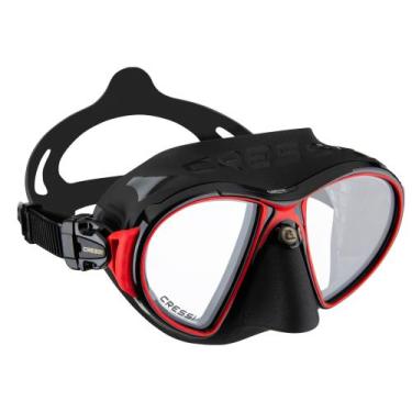 Imagem de Máscara de Mergulho Cressi Zeus, Preto, Vermelho