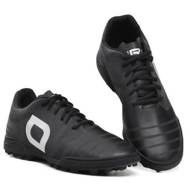 Imagem de Chuteira Masculina Society Pro Soccer Futebol Futsal Esporte, Preto, P