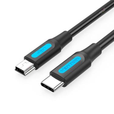 Imagem de Cabo USB C Para Mini USB 2.0 2A Camera Notebook 50cm Vention