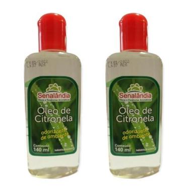 Imagem de 2 Essência Óleo Puro Forte Eucalipto Citronela Pinho 140ml Desinfetant