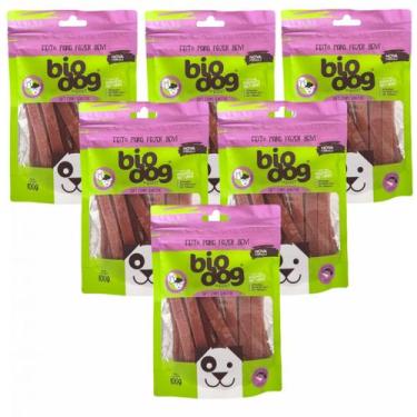 Imagem de 6x Petisco Bio Dog- Sensitive - Cordeiro com Pato- 100g - BioDog