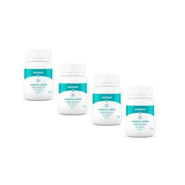 Imagem de Kit 4 Vaselina Sólida Hidratante Vasemax 70g - Farmax