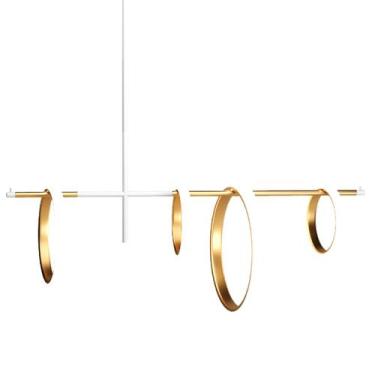 Imagem de Pendente Moderno Dumont Dourado Led 56w Magnetico - Tesla Store, Branc