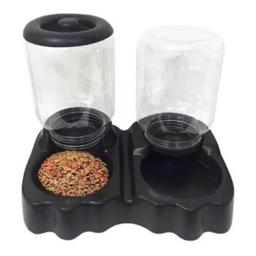 Imagem de Comedouro Automático Duplo Bebedouro Caes E Gatos 3l/1,5kg - Mp