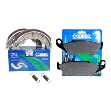 Imagem de Kit Pastilha Dianteira + Lona Patim Honda Nxr 150 Bros esd - COBREQ