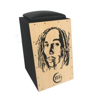 Imagem de Cajon JEG Acústico com Slap, BOB MARLEY