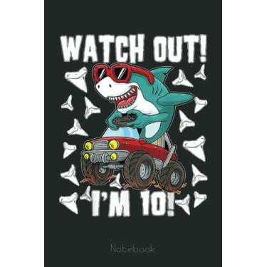 Imagem de Mens 10 Years Old 10th Birthday Shark Boy Monster Truck Gamer Notebook: Funny Monster Trucks Gifts for Kids Great Kids Appreciation Thank Gag Gifts for Girls Toddler Boys Dad Mom