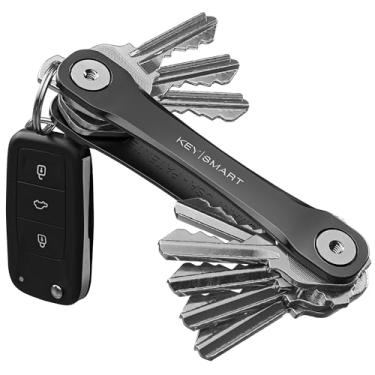 Imagem de KeySmart Flex – Porta-chaves compacto e organizador de chaveiro (até 8 chaves, preto)