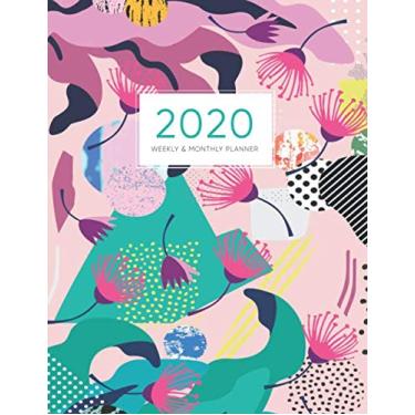 Imagem de 2020 Weekly and Monthly Planner: 2019-2020 Agenda, Academic Planner, Organizer & Journal, Large, 16 Month Calendar (September 2019 - December 2020) | Tropical Pink Floral Jungle
