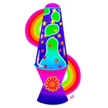 Imagem de Groovy Lava Lamp Journal - Notebook, Diary, School, Notes, Work, Gift, Kids, Teens, Hippie