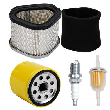 Imagem de HIFROM 12 083 10-S Filtro de ar Filtro de óleo Filtro de combustível Spark Plug para Kohler com Filtro Pre 1208310-S Command Pro CV11-CV16 CV460-CV493 Cortador de grama