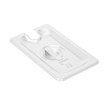 Imagem de Restaurantware - APENAS TAMPAS: Coberturas de panela de mesa a vapor Kitchen Tek 16,9 x 4,3 polegadas, 12 capas de frigideiras NSF Hotel - Formas de tamanho 1/9 vendidas separadamente, com alça,