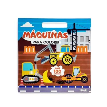 Imagem de Máquinas para colorir - com 100 adesivos