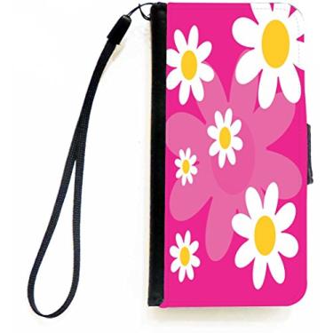 Imagem de Rikki Knight Capa tipo carteira flip com design retrô dos anos 60 com aba magnética para Apple iPhone 5c