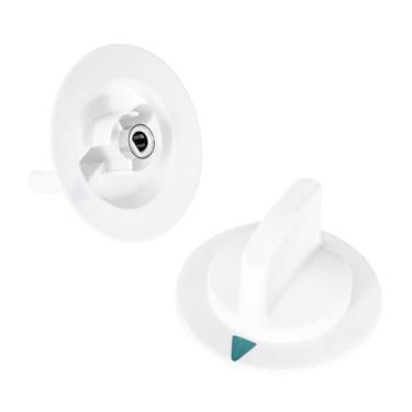 Imagem de Earthtec WE1M652 Botão de controle do temporizador da secadora (2 peças) compatível com substituição do botão do secador Hotpoint HTDX100EM8WW HTDX100ED6WW HTDX100EM6WW HTDX100GM8WW HTDX100ED2WW Serve