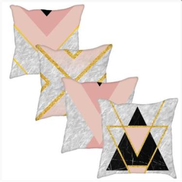 Imagem de Kit 04 Capas Silkadas Estampas 45x45 Decoração - Luck Baby, Cor 26