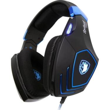 Imagem de Headset Gamer Sades Spellond Pro - Preto/azul, Azul