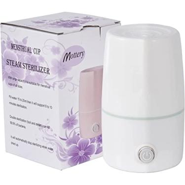 Imagem de Mottery Esterilizador De Copo Menstrual Máquina De Limpeza A Vapor Para Copo Menstrual Lavar Seu Copo Em Alta Temperatura 99,9% Sujo 8 Minutos - Higiene Feminina - Sem Vazamentos (Cor Branca)