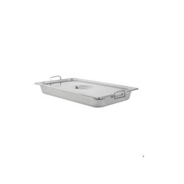 Imagem de Cuba Gastronômica de Inox GN 1/1 de 65 mm com Alças e tampa FrigoPro
