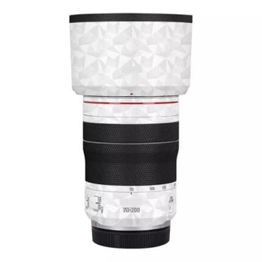 Imagem de Adesivo de corpo de lente de câmera para Canon RF 70-200 mm F4 L is USM Vinyl Wrap Film Skin Anti-Scratch Decorativo Decalque Protetor Revestimento 70-200 4 (Triângulo Branco)