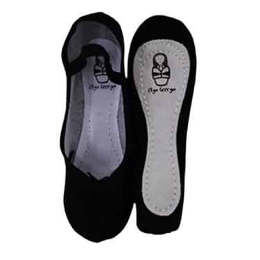 Imagem de Sapatilha Preta Meia Ponta Balé Ballet Olga Georgia 24 A 42 (Preto, BR, Criança de 4 a 8 anos, Numérico, 34)