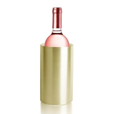 Imagem de Sipoyen Balde De Refrigerador De Vinho Dourado Para Garrafa 750Ml Refrigerador De Vinho Champanhe Isolado Para Festas Mantém Vinho E Bebidas Geladas Acessórios Para Carrinho De Bar